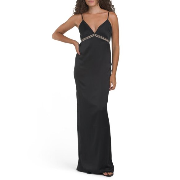 RAMY BROOK Black Mosby Gown - Picture 1 of 2